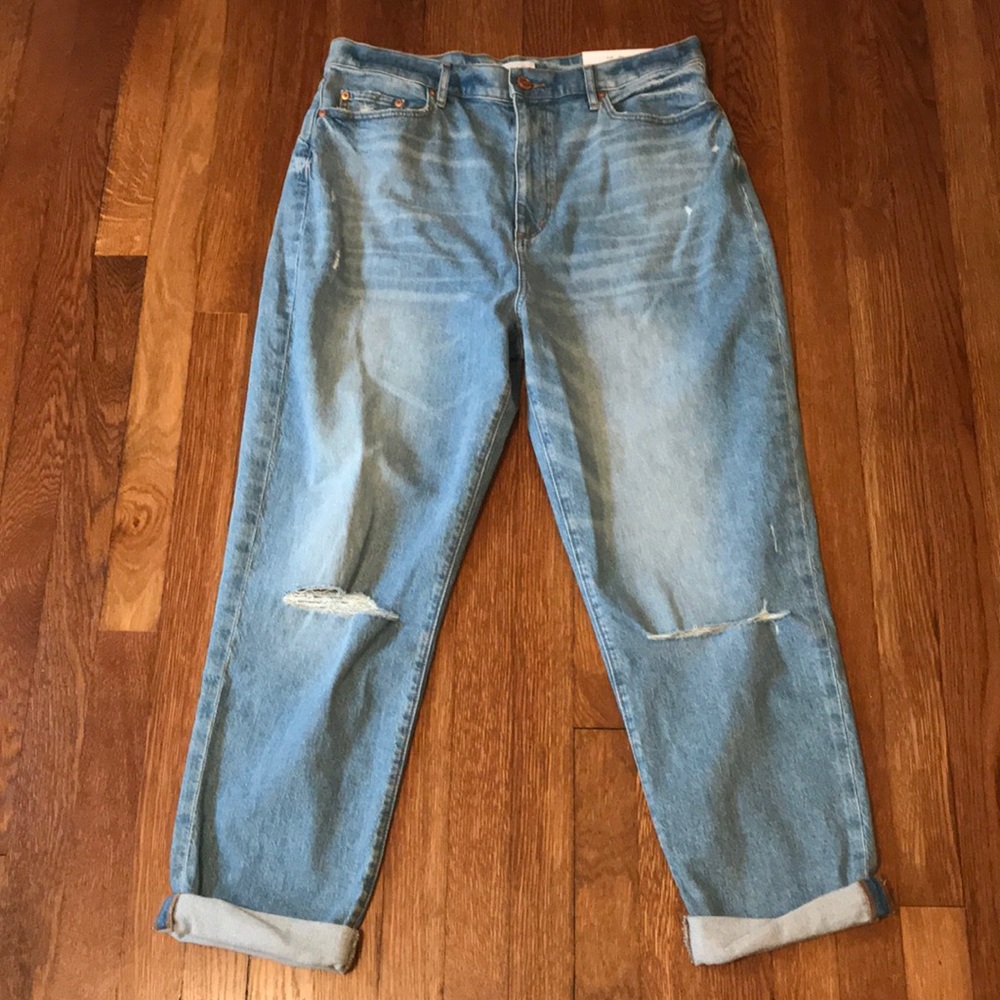 High waist boyfriend jeans
